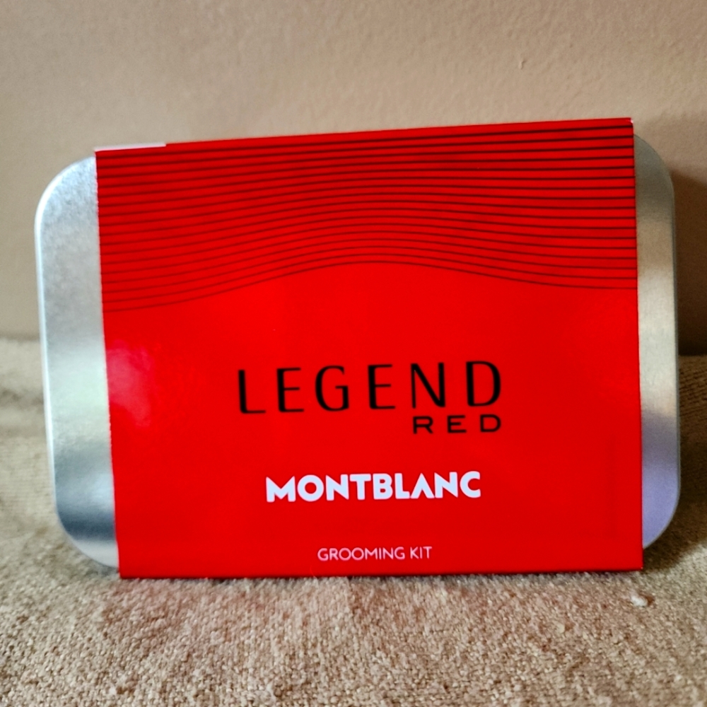 NIB Men's Montblanc Legend Red Grooming Kit